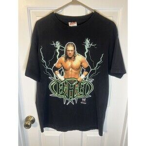 Vintage Triple H 'I Am The Game' Tee Sz Large WWE WWF Wrestling Unisex